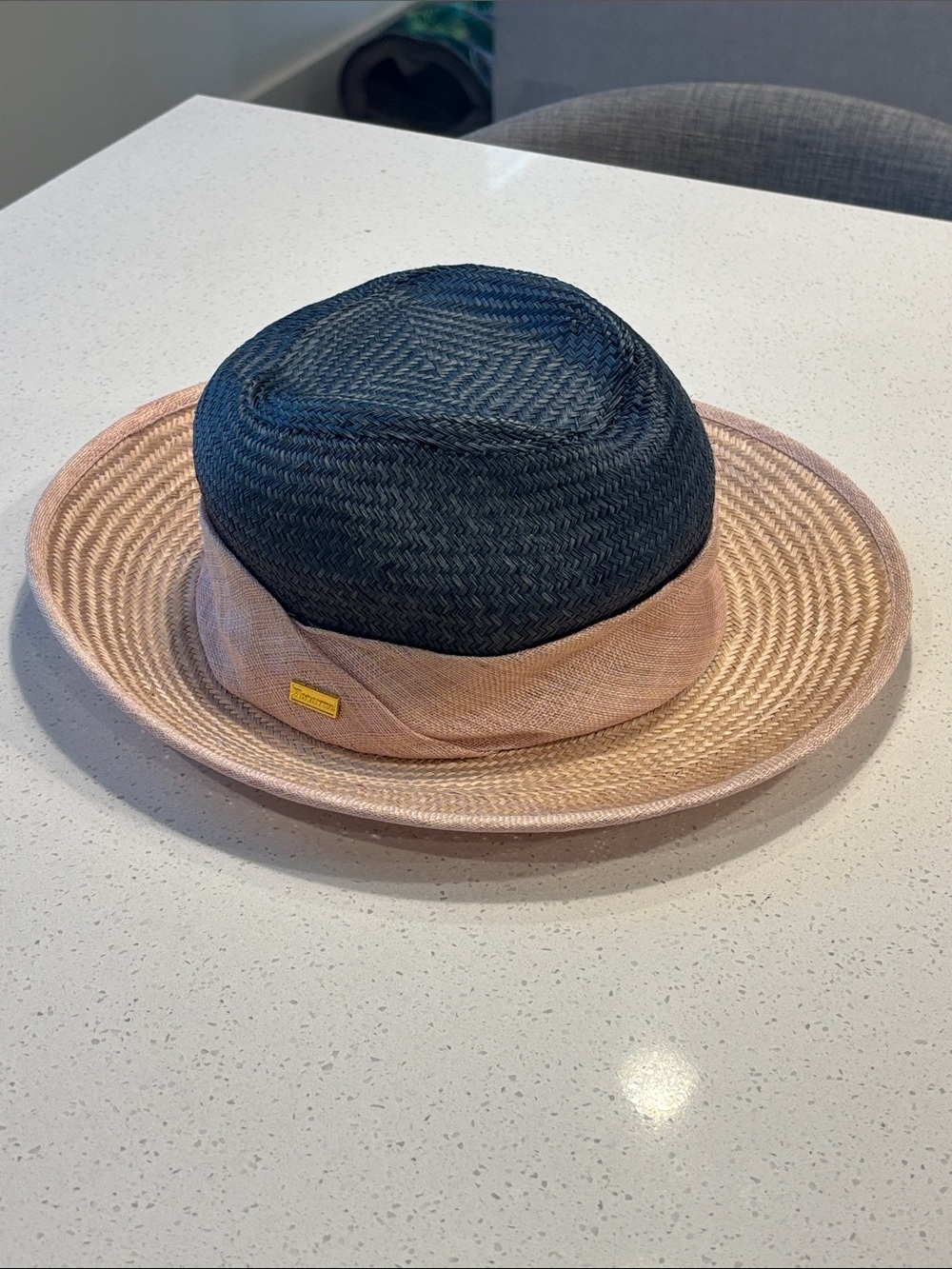 Horowitz Hats Jerusalem Two-Tone Straw Fedora Panama Hat